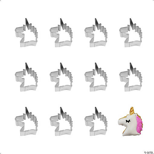 Mini Unicorn Head Cookie Cutters