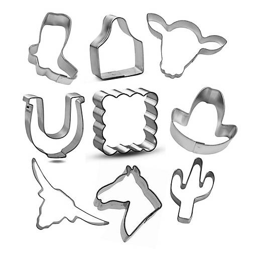 Mini Western 9 Piece Cookie Cutter Set