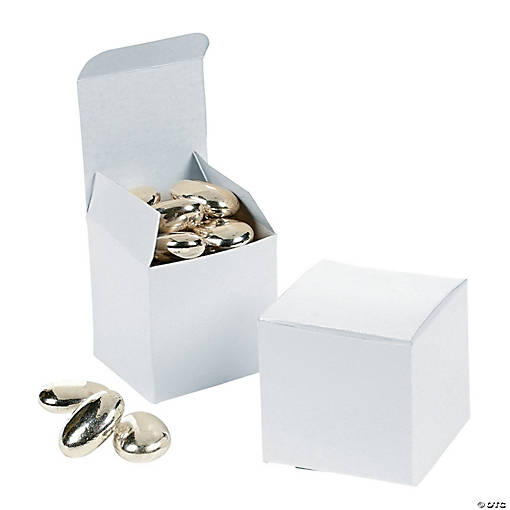 Mini White Favor Boxes - 24 Pc.