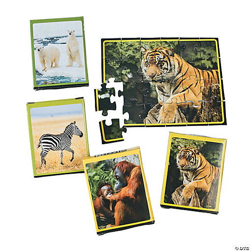 Mini Wildlife Puzzles - 12 Boxes