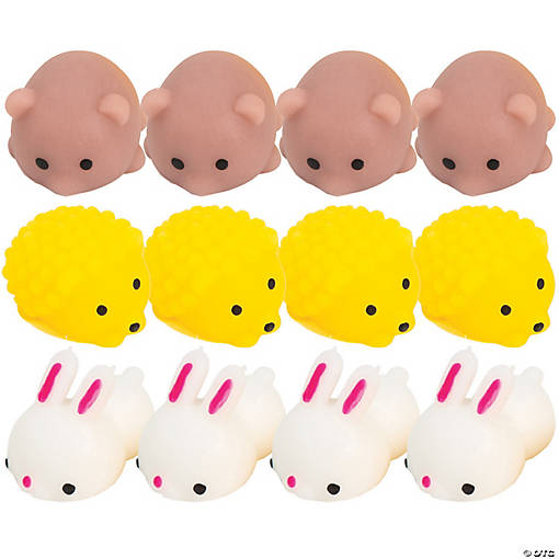 Mini Cute Animal Mochi Squishies - 12 Pc.