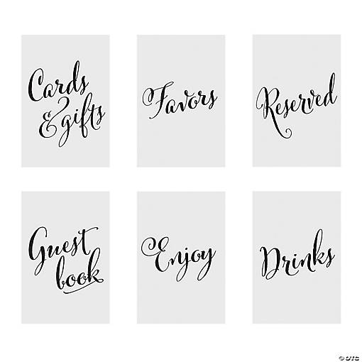 Minimal Sign Set - 6 Pc.