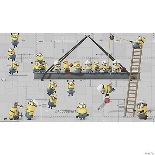 Minions At Work  Prepasted Wallpaper Mural