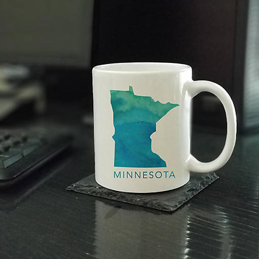Minnesota Aqua Blue Water Ceramic Mug