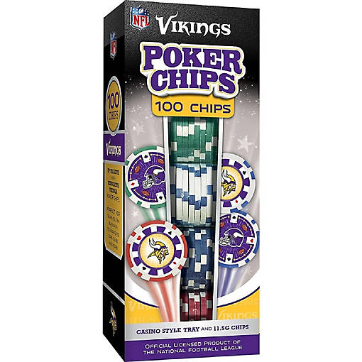 Minnesota Vikings 100 Piece Poker Chips