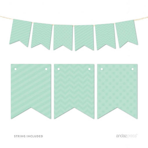 Mint Green Bunting Banner 9ft