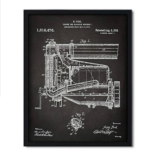 Model T Engine Assembly Patent 8.5x11in