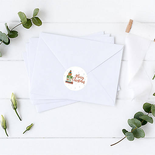 Modern Stack of Presents Labels