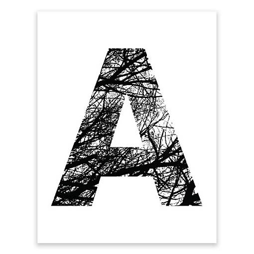 Monogram Tree Branch A 8.5x11in