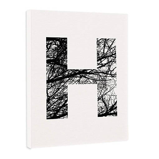 Monogram Tree Branch Art H 8.5x11in