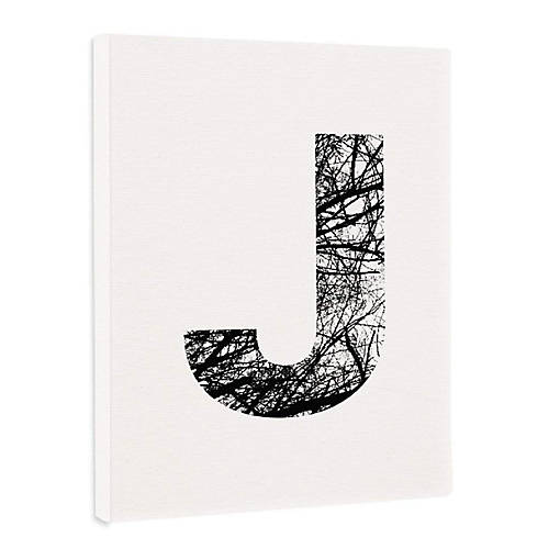 Monogram Tree Branch Art J 8.5x11in