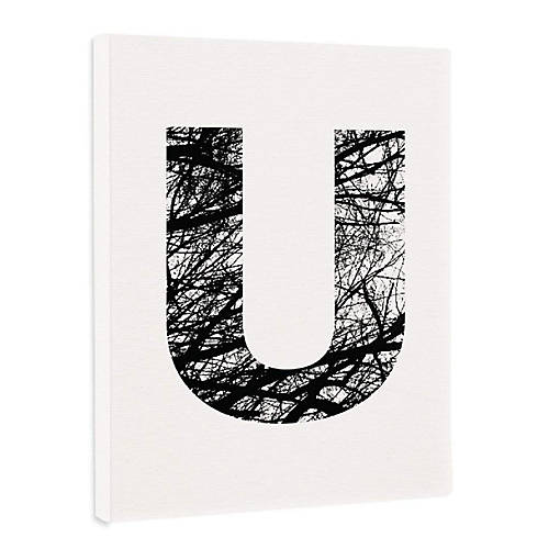 Monogram Tree Branch Art U 8.5x11in