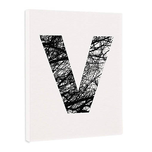 Monogram Tree Branch Art V 8.5x11in
