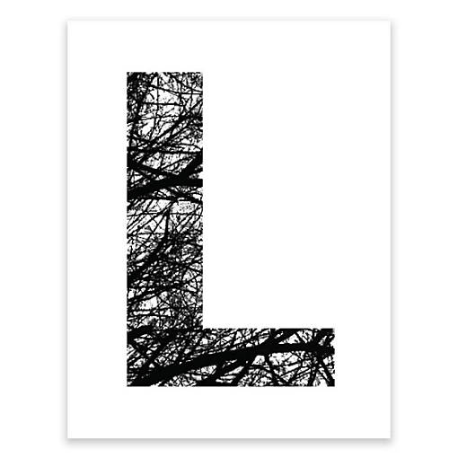 Monogram Tree Branch L 8.5x11in