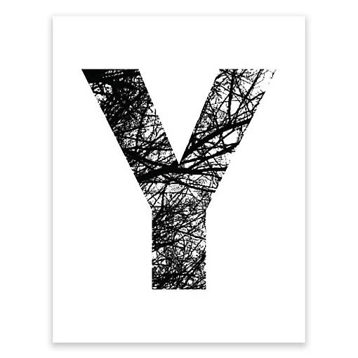 Monogram Tree Branch Y 8.5x11in