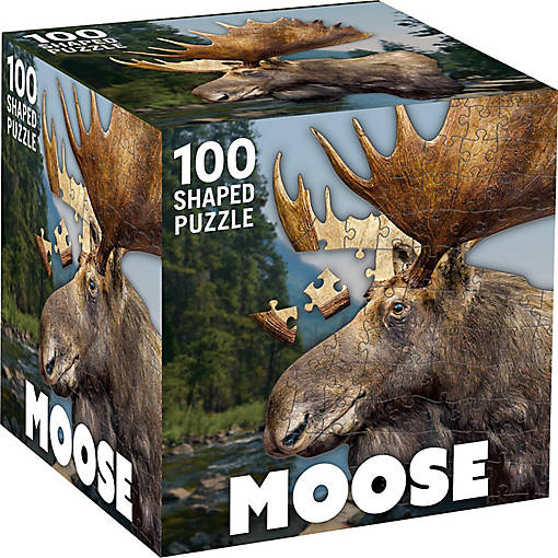 Moose 100 Piece Shaped Jigsaw Puzzle