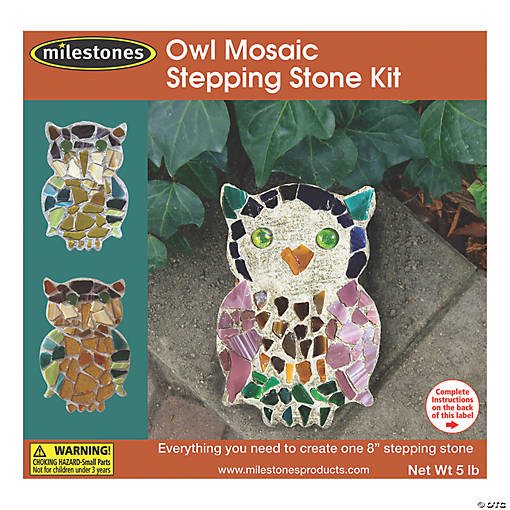 Mosaic Stepping Stone Kit-Owl