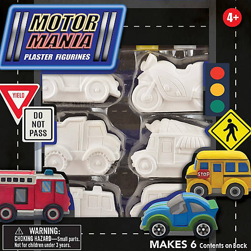 Motor Mania - Plaster Figurine Paint Set