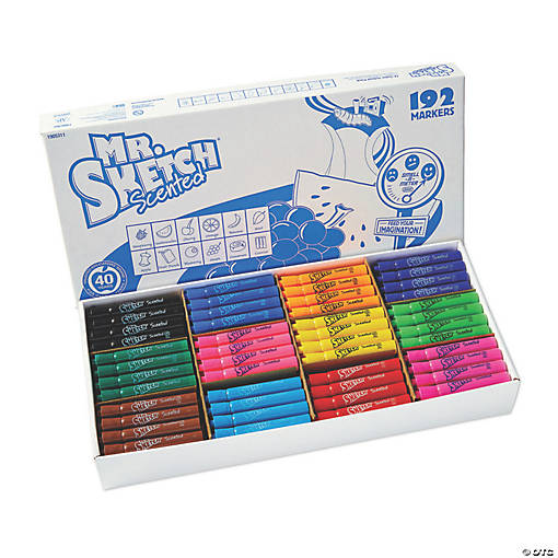 Mr. Sketch&amp;#174; Scented Chisel Tip Markers, 192 count