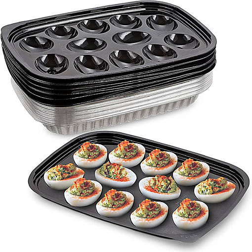 MT Products Plastic Deviled Egg Carrier/Deviled Egg Tray with Lid - Pack of 328