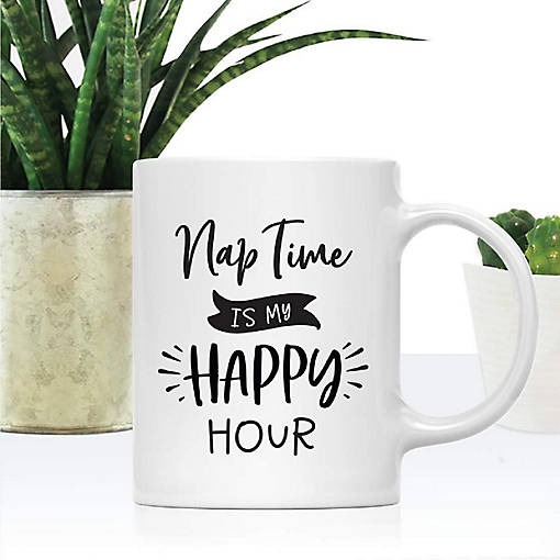 Nap Time Is My Happy Hour Ceramic Mug