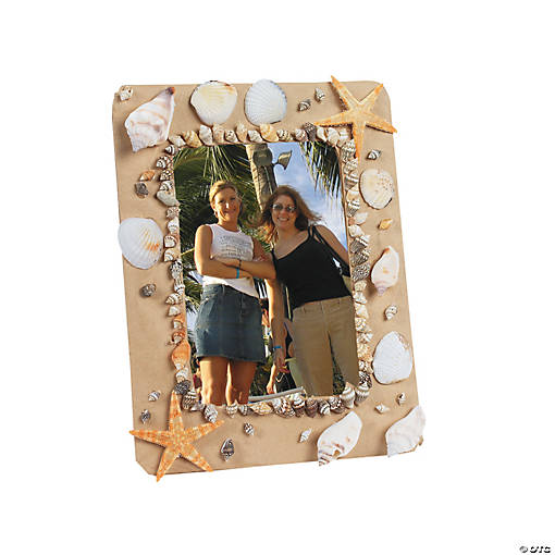 Natural Sea Shell Picture Frames - 12 Pc.