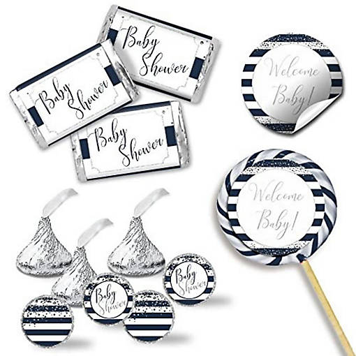 Navy and Silver Sticker Bundle 429pc. by AmandaCreation