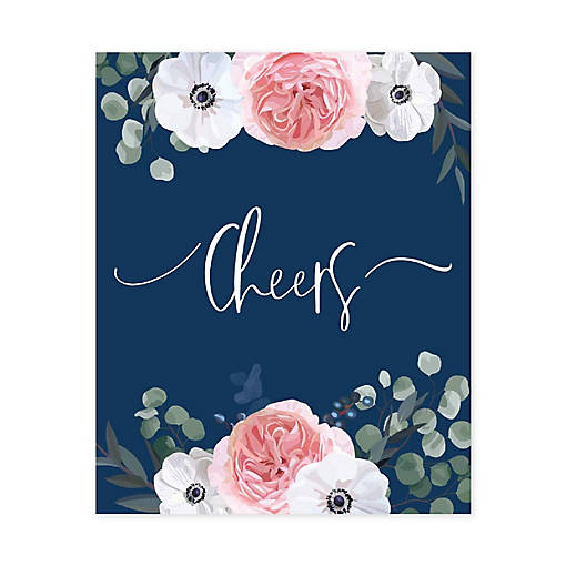Navy Eucalyptus Wedding Cheers