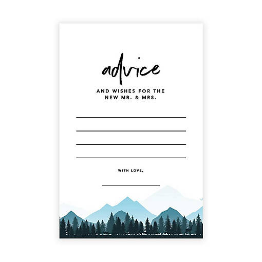Navy Winter Forest Advice 4x6IN 56PC