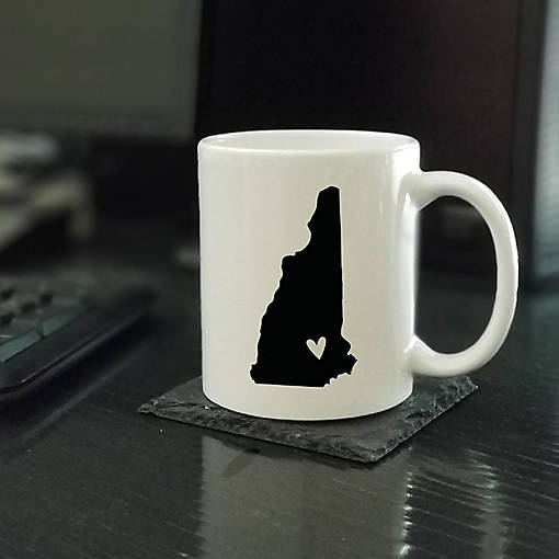 New Hampshire State Heart Ceramic Mug