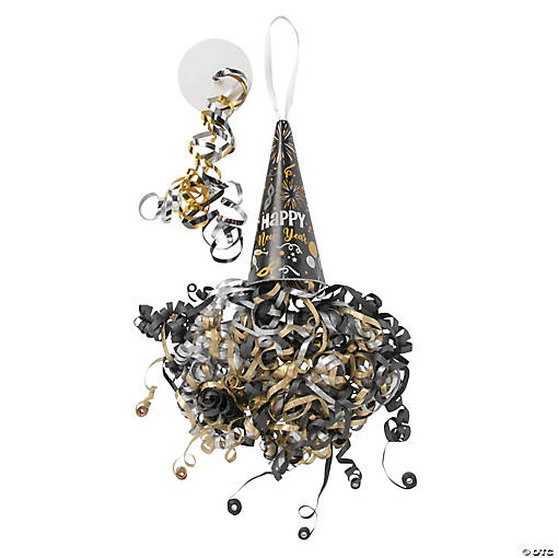 New Year&amp;#8217;s Eve Pull String Cones - 6 Pc.