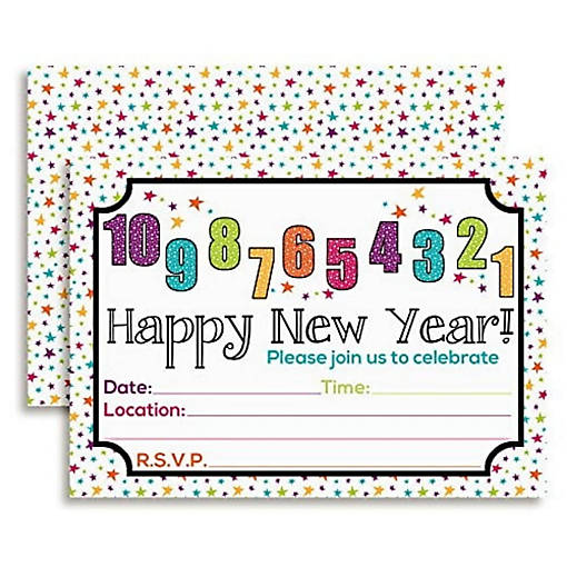 New Year's Countdown Invitations 40pc. by AmandaCreation