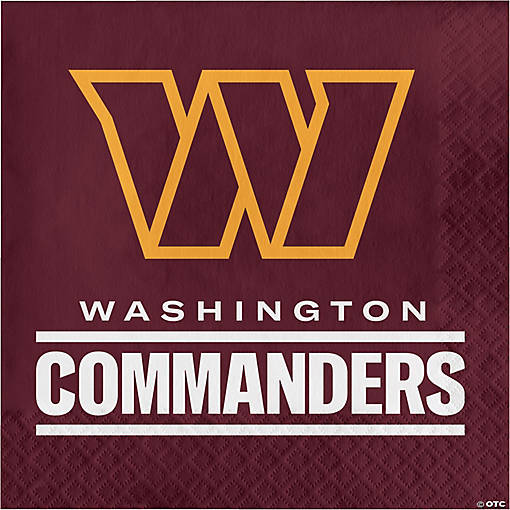 NFL Washington Commanders Napkins, 48 ct