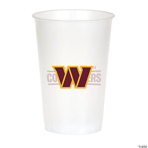 NFL Washington Commanders Plastic Cups, 24 ct