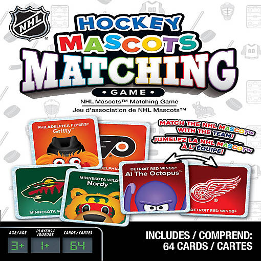 NHL Mascots Matching Game
