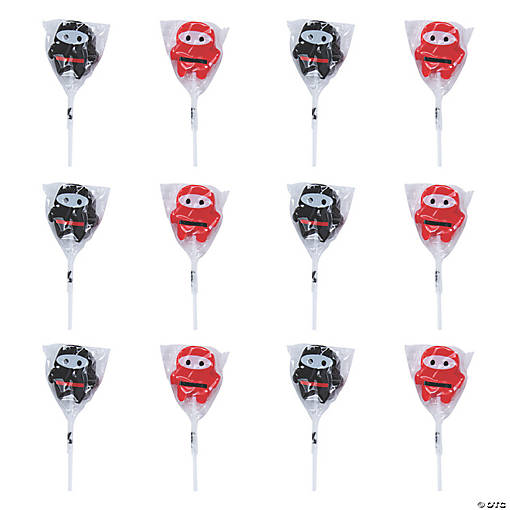 Ninja Character Lollipops - 12 Pc.