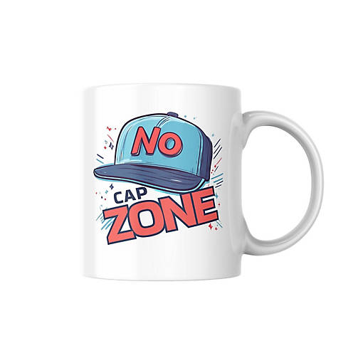 No Cap Zone Mug by Dancing Littles Jungle