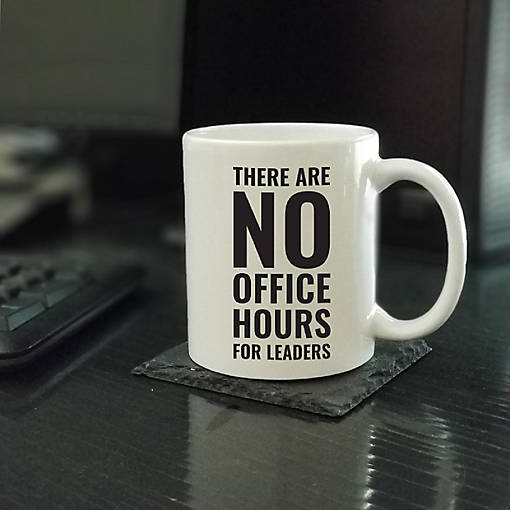 No Office Hours Leaders ceramic mug
