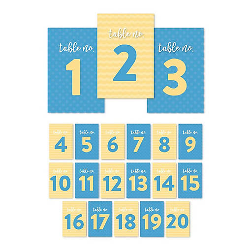 Noah's Ark Table Numbers 1-20 4x6