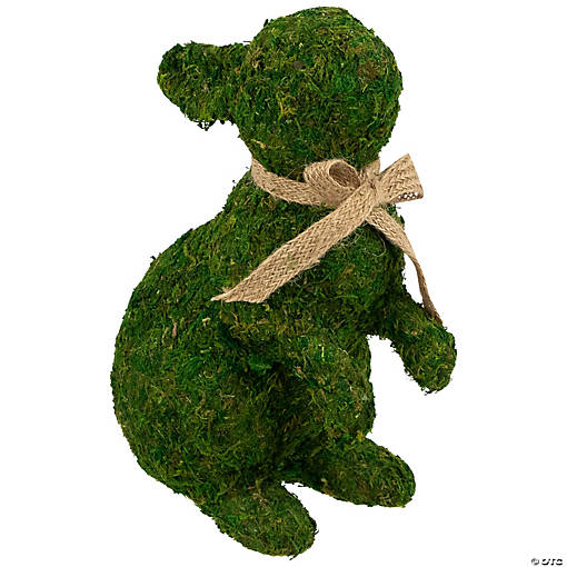 Northlight 10.5 green moss standing bunny rabbit spring easter figure