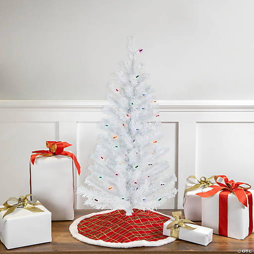 Northlight 3' Pre-lit White Pine Artificial Christmas Tree - Multi Lights