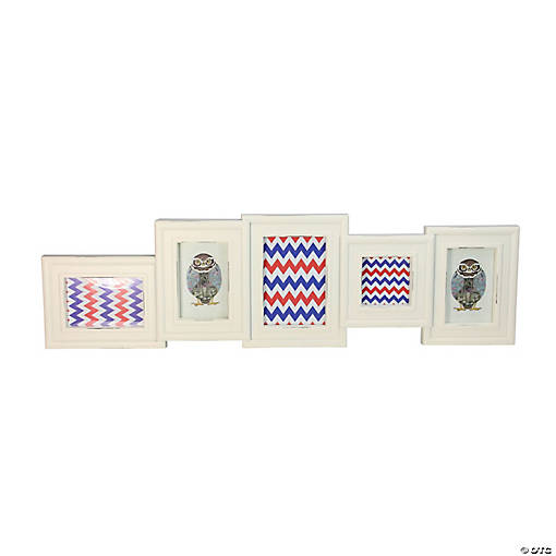 Northlight 34.5" White Multi-Sized Collage Picture Frame Wall Decor