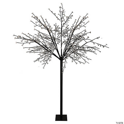 Northlight 8' Multi-Function LED Lighted Cherry Blossom Flower Tree - Pure White Lights