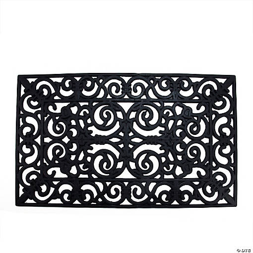 Northlight Scroll Design with Open Back Welcome Doormat 18" Proper 30"