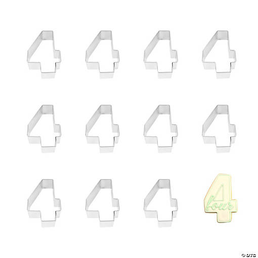 Number 4 Cookie Cutters