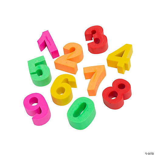 Number Erasers - 12 Sets
