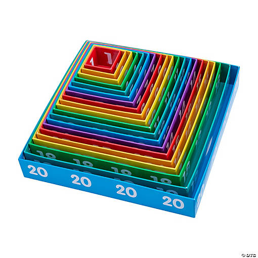Number Sorting Nesting Boxes - 20 Pc. - Less Than Perfect