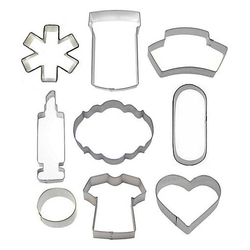 Nurse 9 Piece Cookie Cutter Set