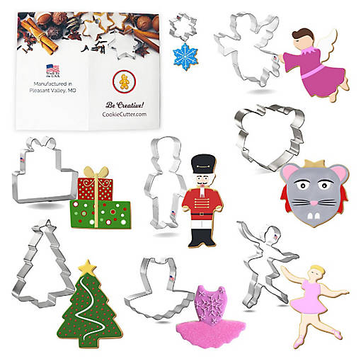 Nutcracker Christmas Ballet Cookie Cutter 8 Pc Set HS0515