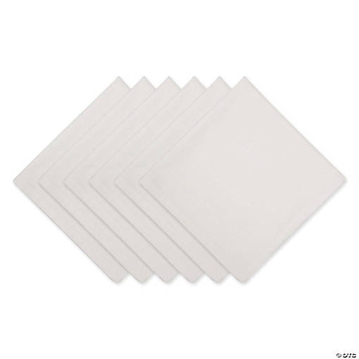 Off White Solid Napkin (Set Of 6)